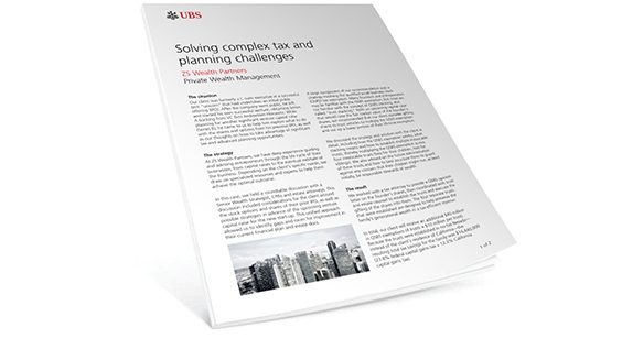 Solving complex tax and planning challenges